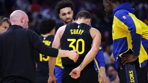 Warriors confirman lesión de Stephen Curry tras contusión pélvica