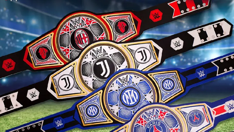 WWE y grandes del futbol europeo hacen alianza en la venta de ‘Cintos’ de campeón conmemorativos