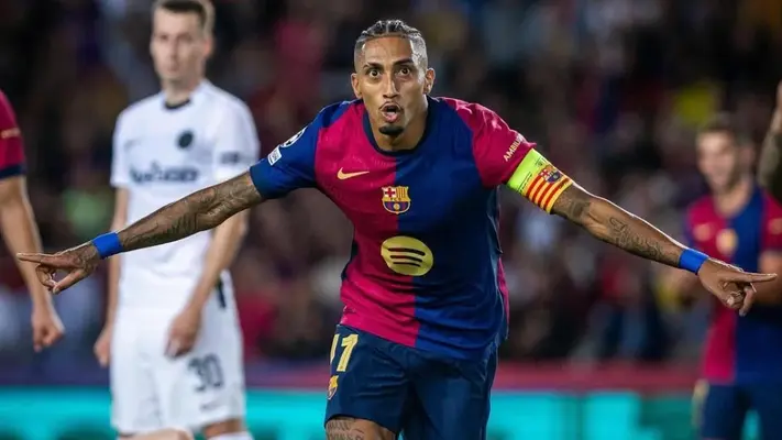 Raphinha rompe récord de Messi en Champions League y va por marca de Cristiano Ronaldo