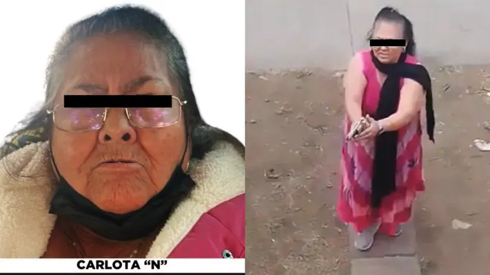Detienen a abuelita pistolera por matar a dos personas por un presunto problema de invasión