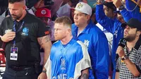 Luis R. Conriquez fue el encargado de acompañar a Canelo Álvarez ante Scull