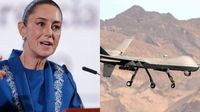 ¿Claudia Sheinbaum desmiente presencia de drones de la CIA para espiar cárteles en México?