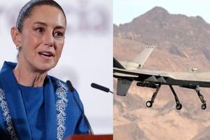 ¿Claudia Sheinbaum desmiente presencia de drones de la CIA para espiar cárteles en México?
