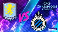 Aston Villa vs Club Brugge EN VIVO UEFA Champions League Octavos de Final Vuelta