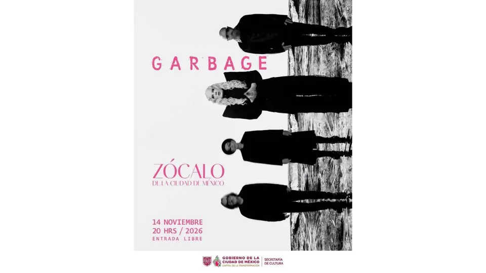 Los seguidores de Garbage podrán disfrutar de sus éxitos sin pagar boleto durante su presentación en el Zócalo./ Gobierno de México