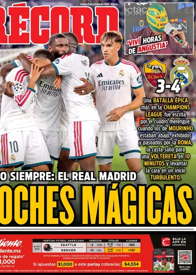 Portada RÉCORD 15 de octubre de 2026