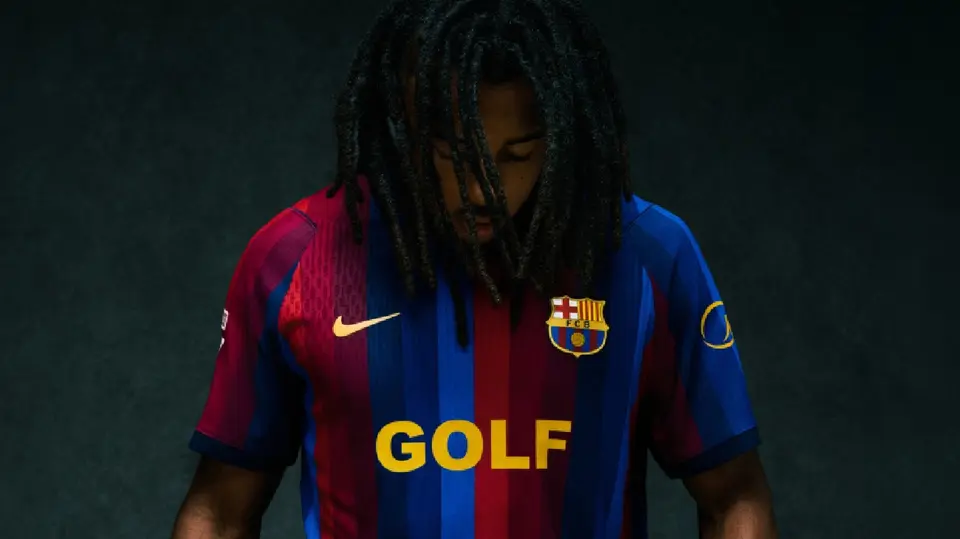 Jersey de Barcelona junto con Tyler, The Creator | x:@FCBarcelona_es