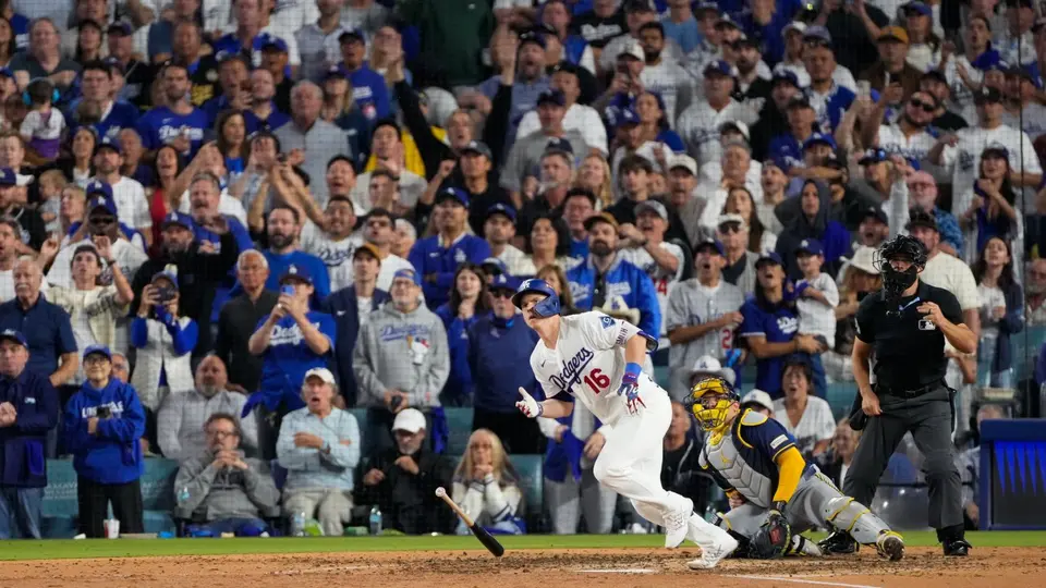 Juego 3 de la Serie de Campeonato entre los Milwaukee Brewers y Los Angeles Dodgers | AP