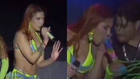 VIDEO: Yeri Mua fuma marihuana en Carnaval de Veracruz y gobierno borra transmisión