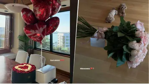 Los regalos de la pareja Santi Giménez - Serrano en el Día del Amor y la Amistad l X:Santgimenez_