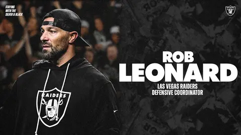 Rob Leonard, DC de Las Vegas | X: @Raiders