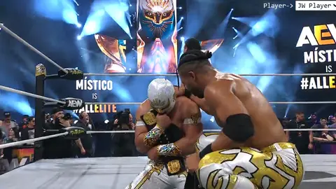 Místico ganando el campeonato de tríos de AEW | AEW