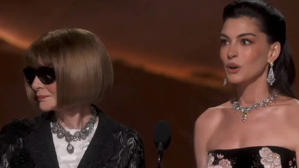 Oscar 2026: Anne Hathaway y Anna Wintour recrean icónico momento de El diablo viste a la moda