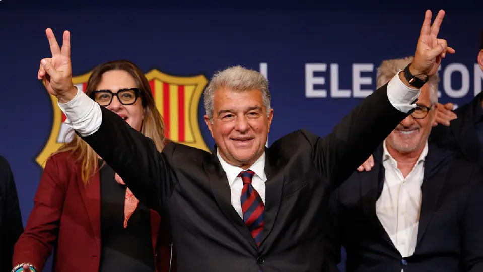 Joan Laporta, presidente del Barcelona, ganó las pasadas elecciones | AP