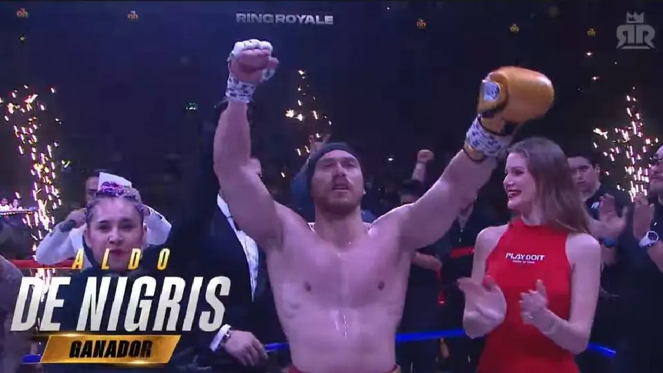 Aldo de Nigris se quedó con la victoria y el golpe de la noche/Ring Royale