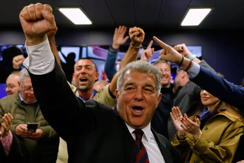 Joan Laporta, presidente del Barcelona, ganó las pasadas elecciones | AP