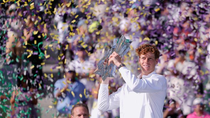 Jannik Sinner levantó el título de Indian Wells | AP