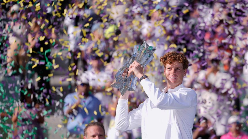 Jannik Sinner levantó el título de Indian Wells | AP