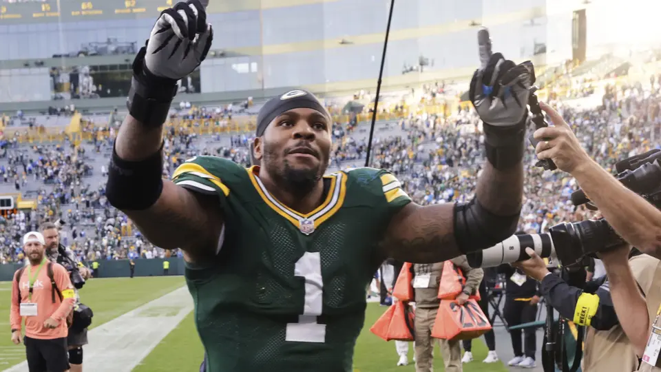 Micah Parsons, de Green Bay, en Lambeau Field | AP