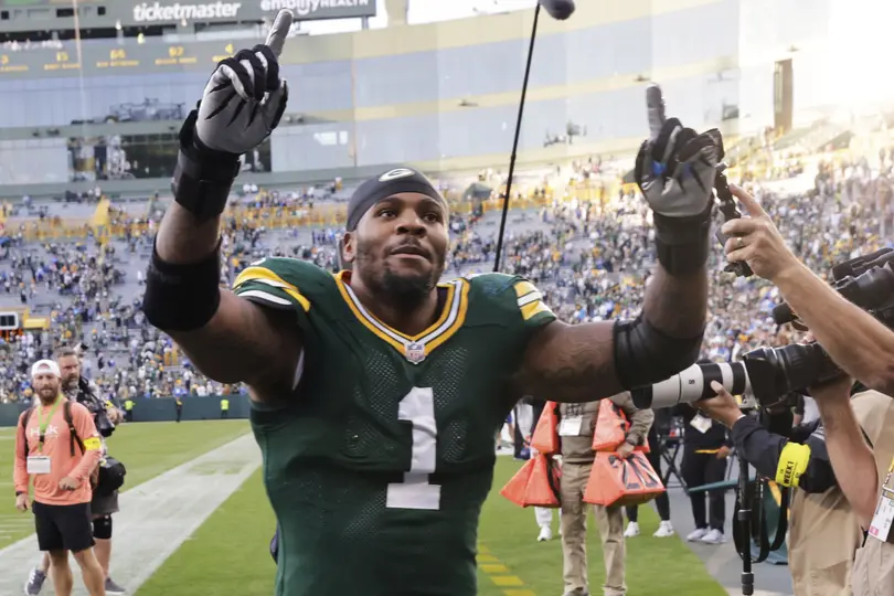 Micah Parsons, de Green Bay, en Lambeau Field | AP