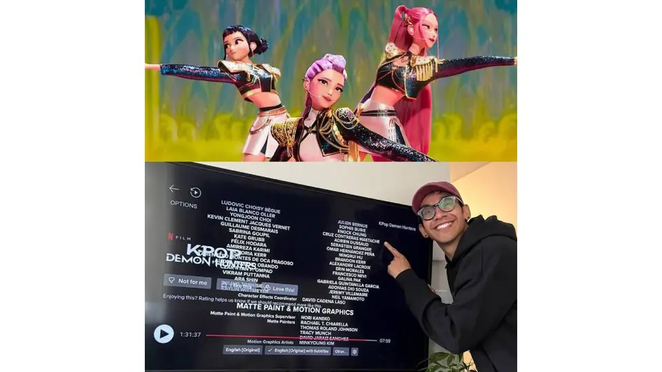 Cruz Contreras es parte del equipo de animación de la película Demon Hunters/IG: @cruzencanada