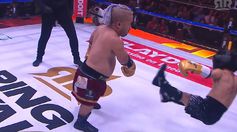 ¡Bajan! Abelito se va a la lona tras tremendo golpe de Bull Terrier en Ring Royale