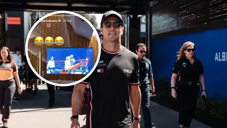 Checo Pérez tampoco se perdió la pelea entre Alfredo Adame y Carlos Trejo