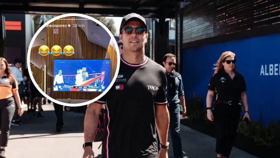 Checo Pérez tampoco se perdió la pelea entre Alfredo Adame y Carlos Trejo