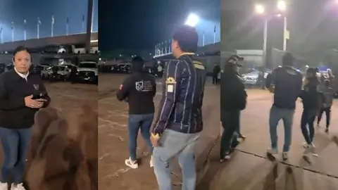 El hecho tuvo lugar el pasado sábado afuera del Estadio Olímpico Universitario/X: @MrElDiablo8