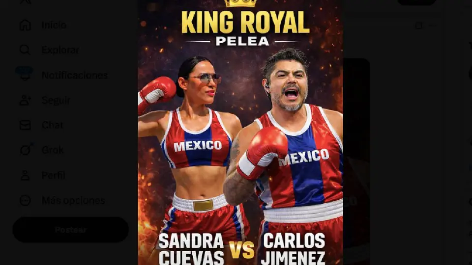 ¿Sandra Cuevas reta a C4 Jiménez? Publica imagen de “King Royal Pelea”
