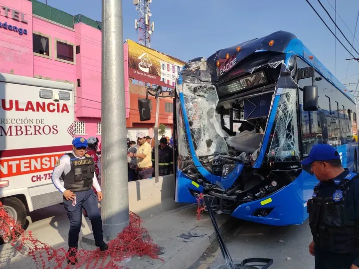 El accidente fue provocado por una unidad de la Línea 11 del Trolebús Santa Marta-Chalco / Redes Sociales