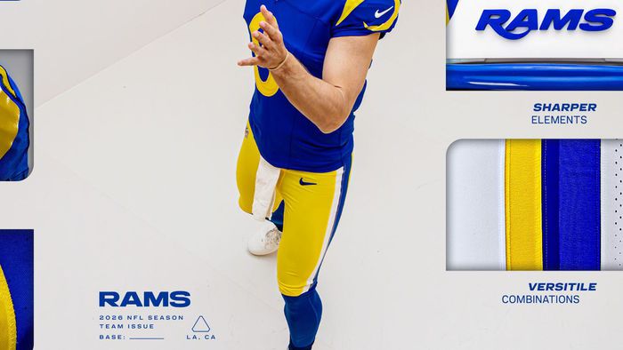 Nuevos uniformes de los Rams | X: @RamsNFL