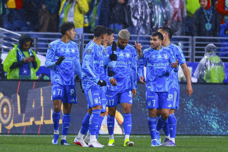 Tigres celebrando gol ante Seattle Sounders I MEXSPORT