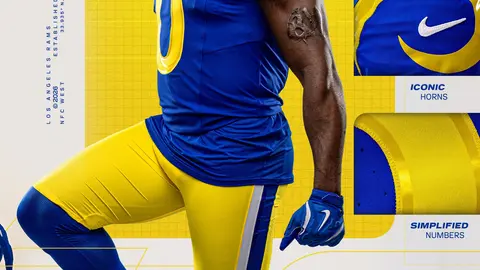 Nuevos uniformes de los Rams | X: @RamsNFL
