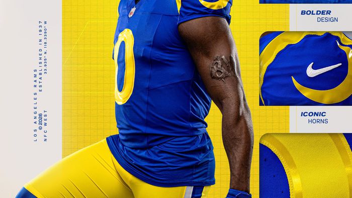 Nuevos uniformes de los Rams | X: @RamsNFL