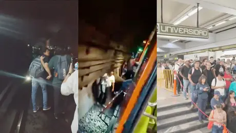 VIDEOS: Caos en Línea 3 del Metro: usuarios caminan por las vías tras falla eléctrica