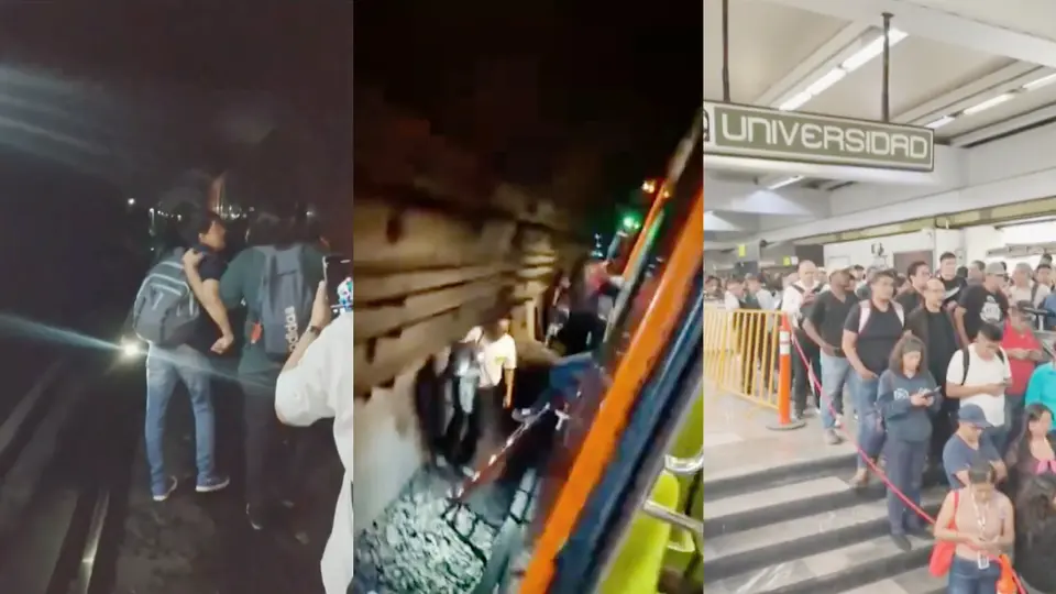 VIDEOS: Caos en Línea 3 del Metro: usuarios caminan por las vías tras falla eléctrica