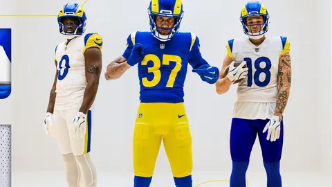 Rams lanza uniformes para temporada 2026 con un rediseño inédito