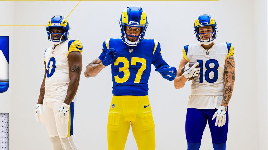 Nuevos uniformes de los Rams | X: @RamsNFL