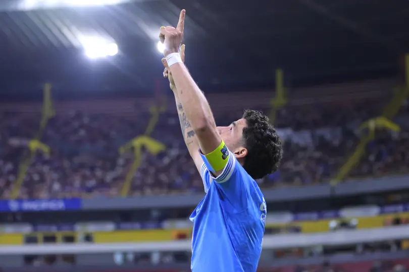 Nacho Rivero celebrando su gol l IMAGO7