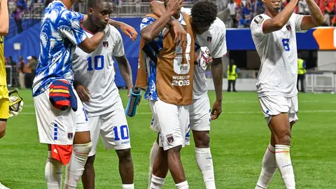 Cabo Verde celebrando su histórico empate ante España en la Copa del Mundo | MEXSPORT