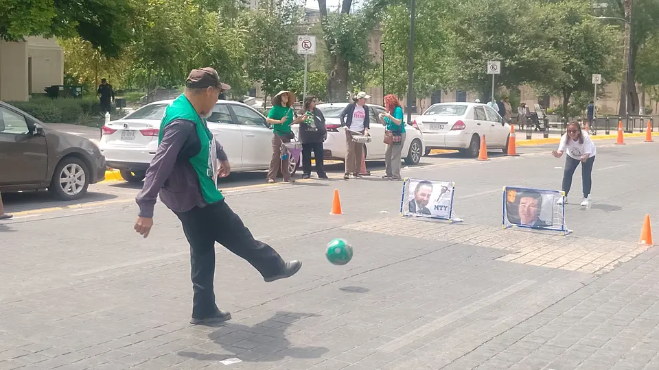 Cascarita por los desaparecidos en Nuevo León | X: @FUNDENL