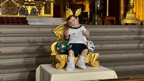 Niño Dios se viste de Selección Mexicana en la Catedral Metropolitana por el Mundial 2026