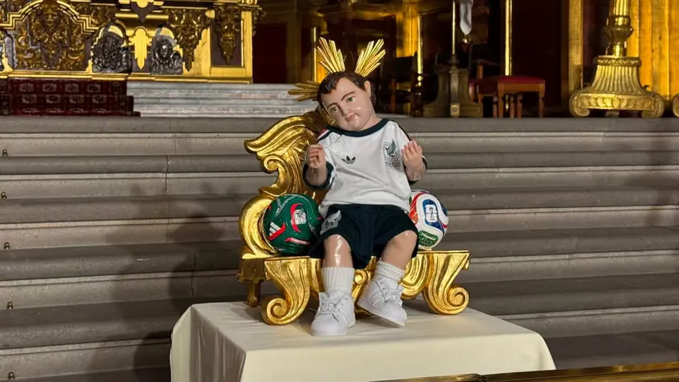 Niño Dios se viste de Selección Mexicana en la Catedral Metropolitana por el Mundial 2026