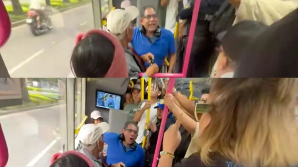 Exponen a #LadyMetrobùs, atacó a policía y hombre en silla de ruedas