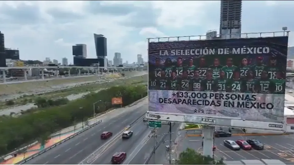 El otro Mundial: Colectivos realizaron protestas en Monterrey para visibilizar crisis de desaparecidos