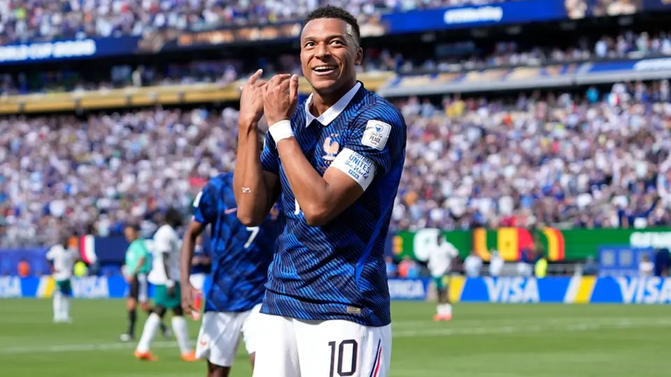 Mbappé celebra su gol contra Senegal en el Mundial 2026 | AP