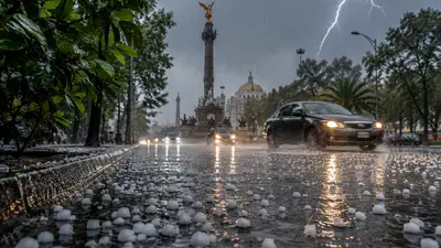 Activan Alerta Amarilla por lluvias y granizo en 11 alcaldías de CDMX para este martes