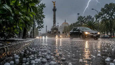 Activan Alerta Amarilla por lluvias y granizo en 11 alcaldías de CDMX para este martes