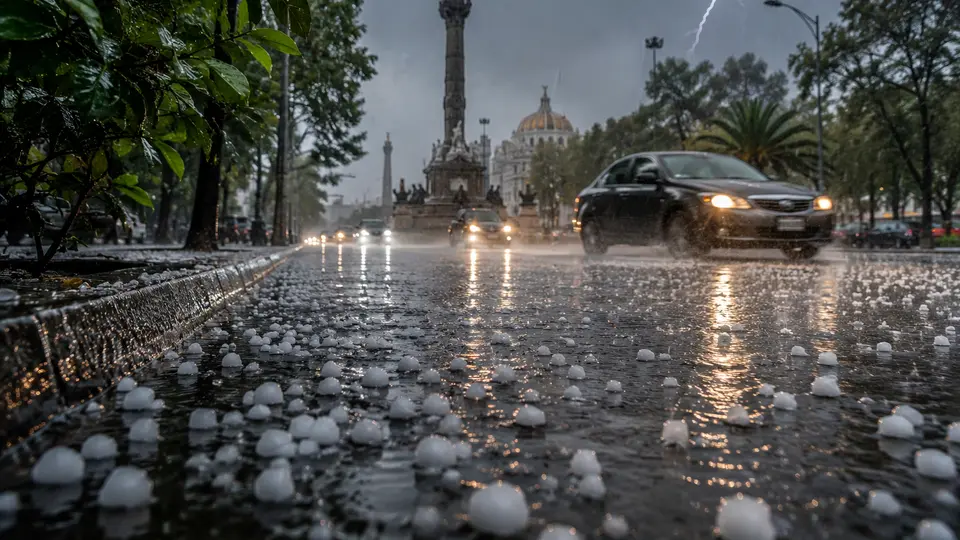 Activan Alerta Amarilla por lluvias y granizo en 11 alcaldías de CDMX para este martes